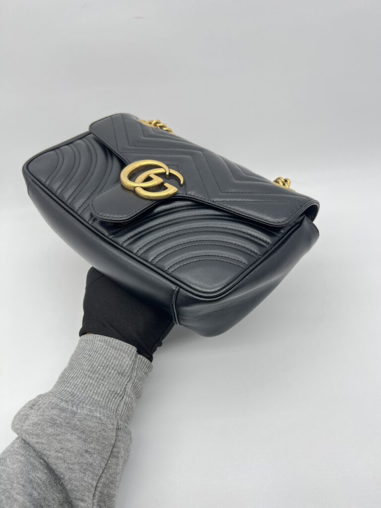 Gucci Marmont Flap Small Black GHW