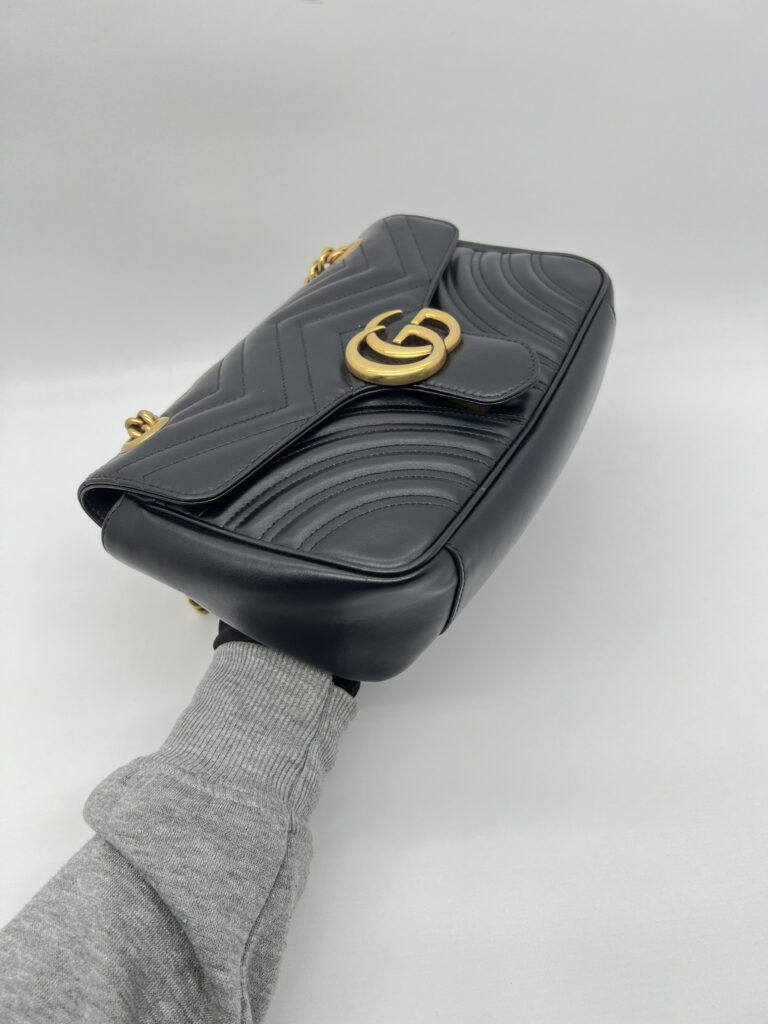 Gucci Marmont Flap Small Black GHW