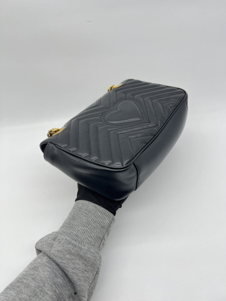Gucci Marmont Flap Small Black GHW