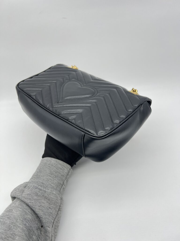 Gucci Marmont Flap Small Black GHW