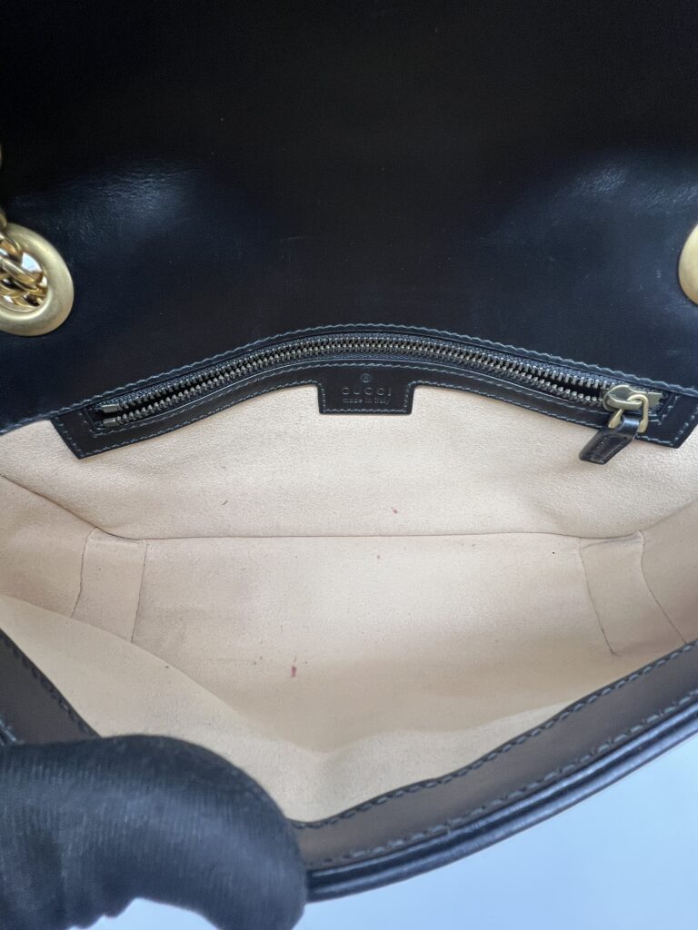 Gucci Marmont Flap Small Black GHW