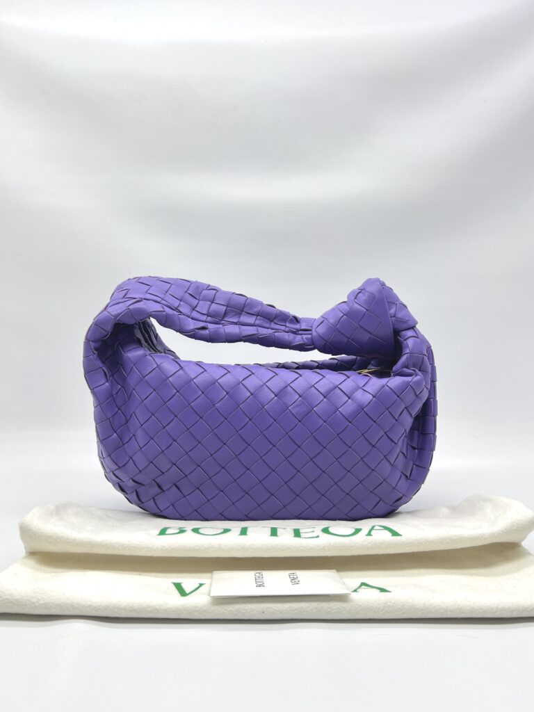 Bottega Veneta Teen Jodie Intrecciato Purple GHW