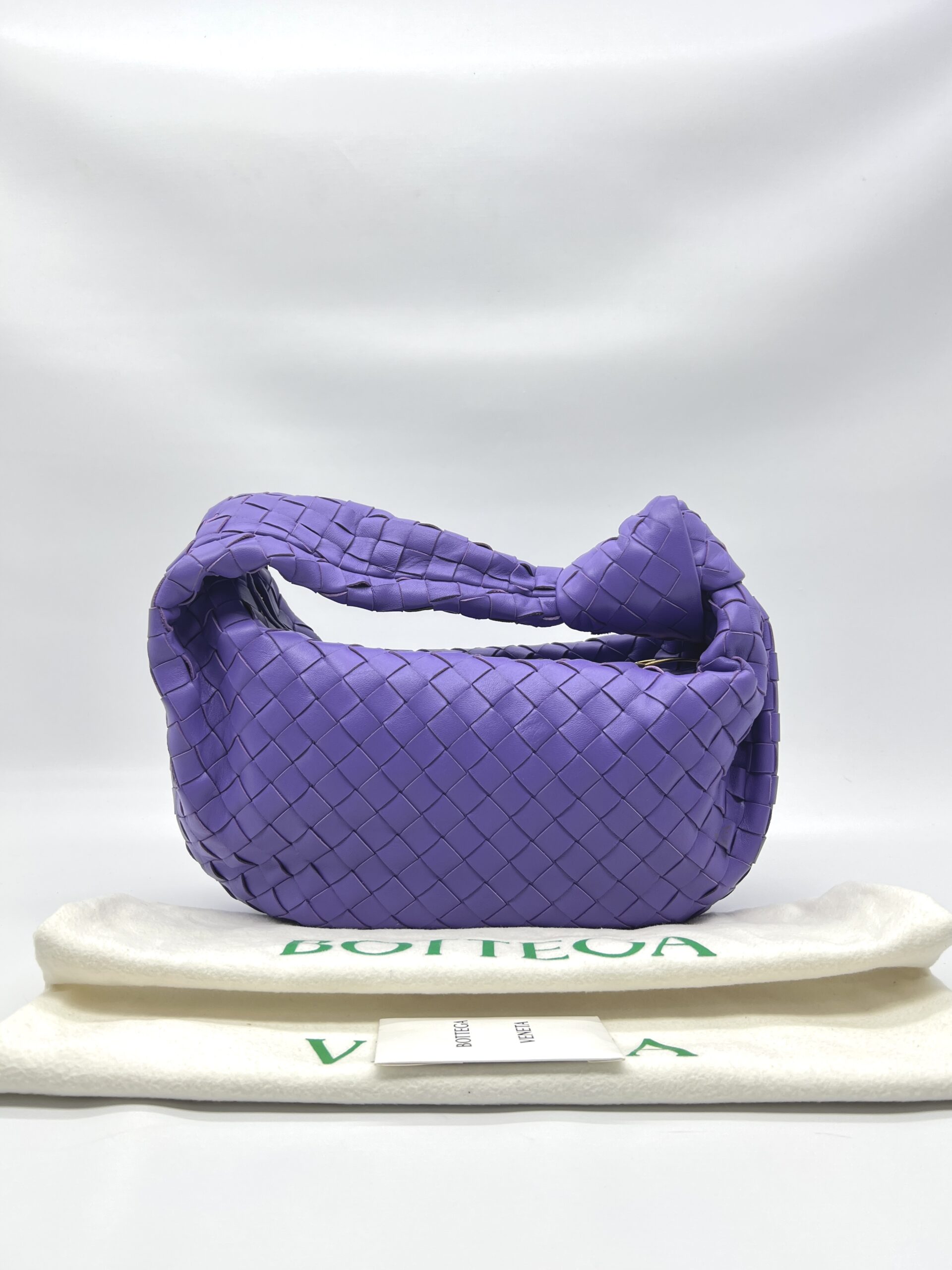 Bottega Veneta Teen Jodie Intrecciato Purple GHW