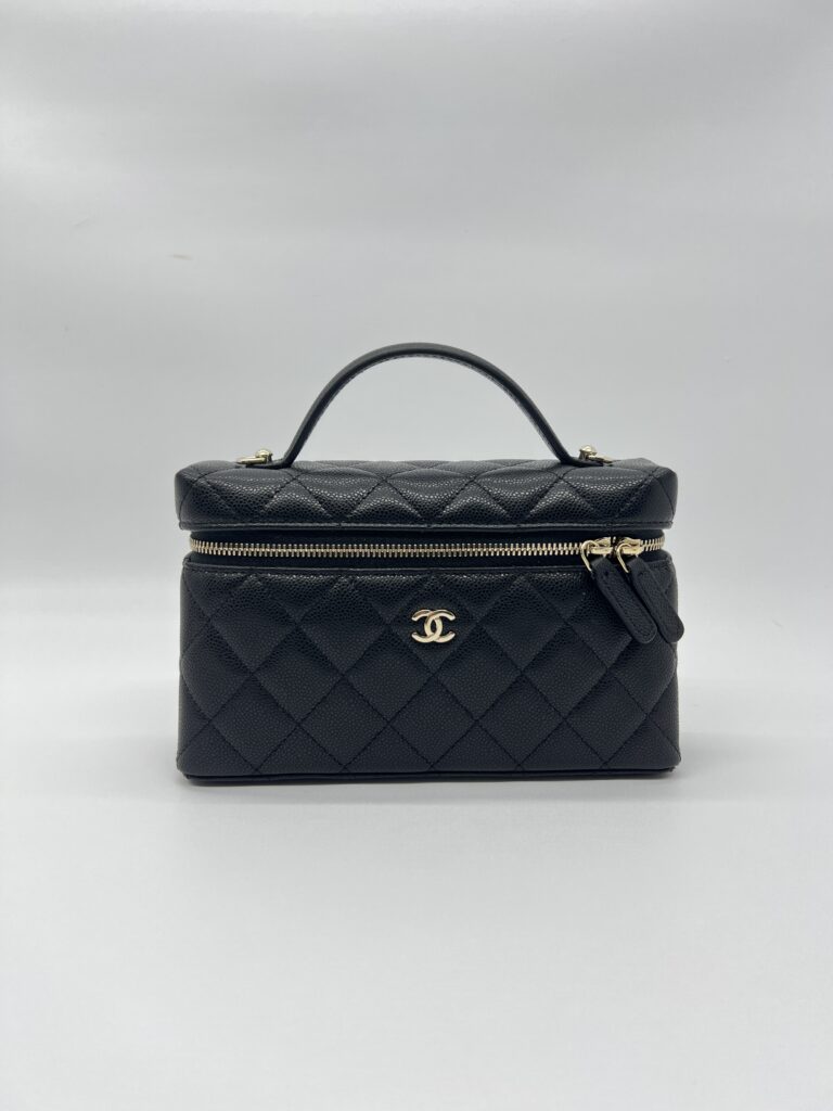 Chanel Vanity Top Handle Caviar Black LGHW