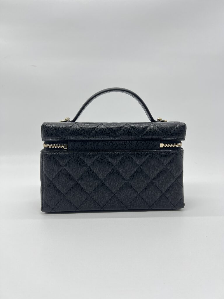 Chanel Vanity Top Handle Caviar Black LGHW