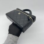 Chanel Vanity Top Handle Caviar Black LGHW
