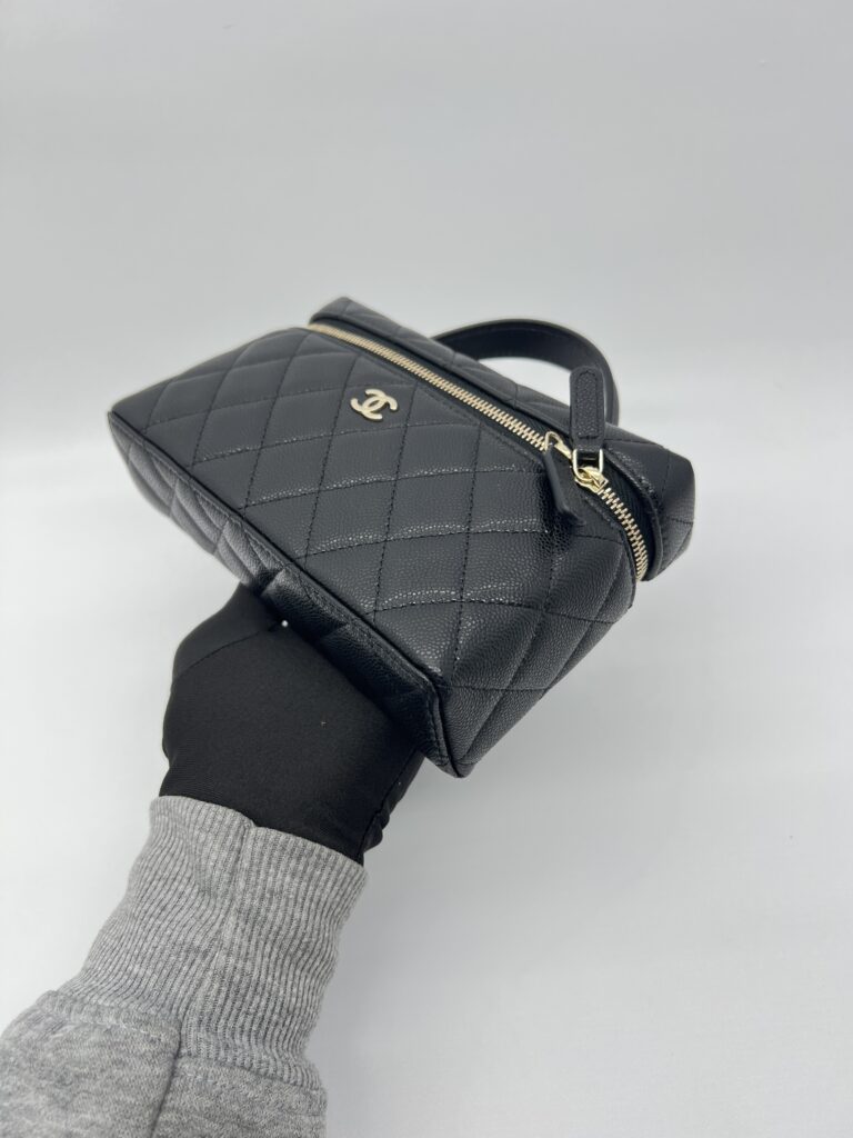 Chanel Vanity Top Handle Caviar Black LGHW