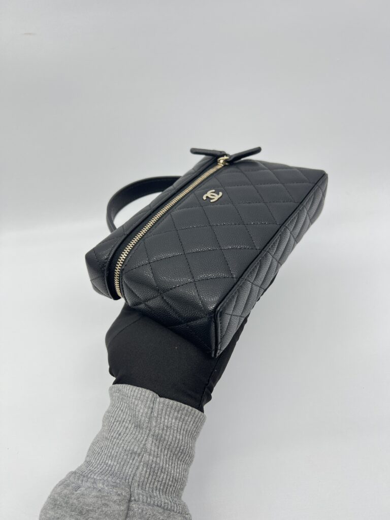 Chanel Vanity Top Handle Caviar Black LGHW