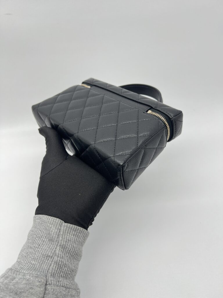 Chanel Vanity Top Handle Caviar Black LGHW