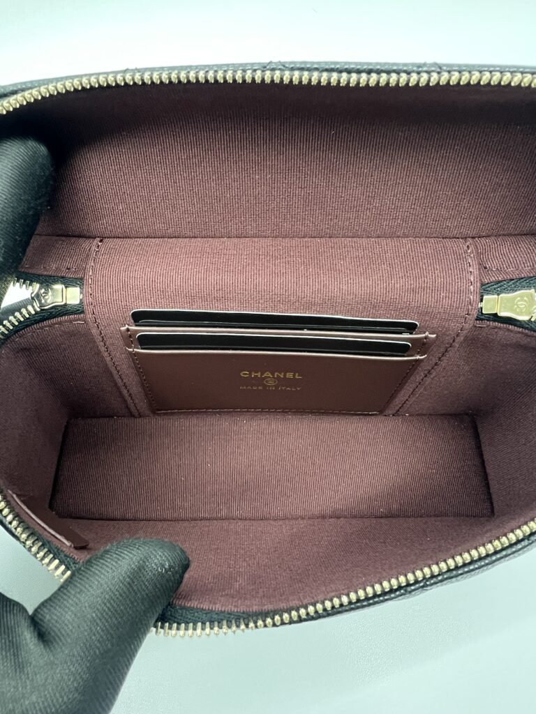 Chanel Vanity Top Handle Caviar Black LGHW