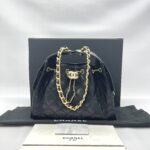 Chanel C25 Small Caviar Black GHW