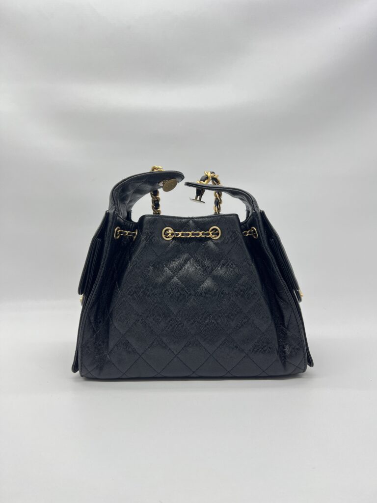 Chanel C25 Small Caviar Black GHW