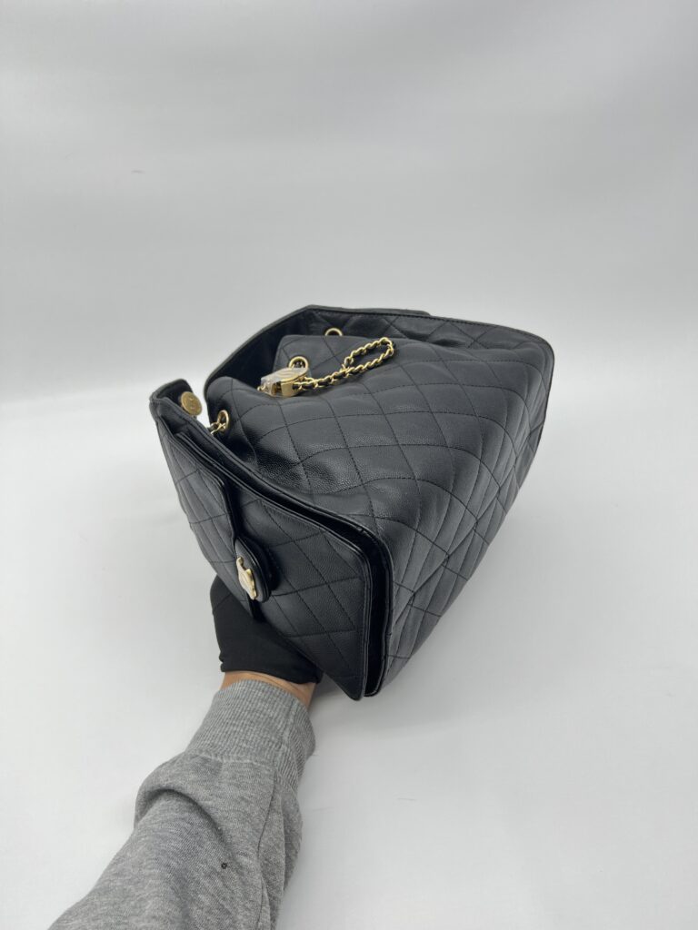 Chanel C25 Small Caviar Black GHW
