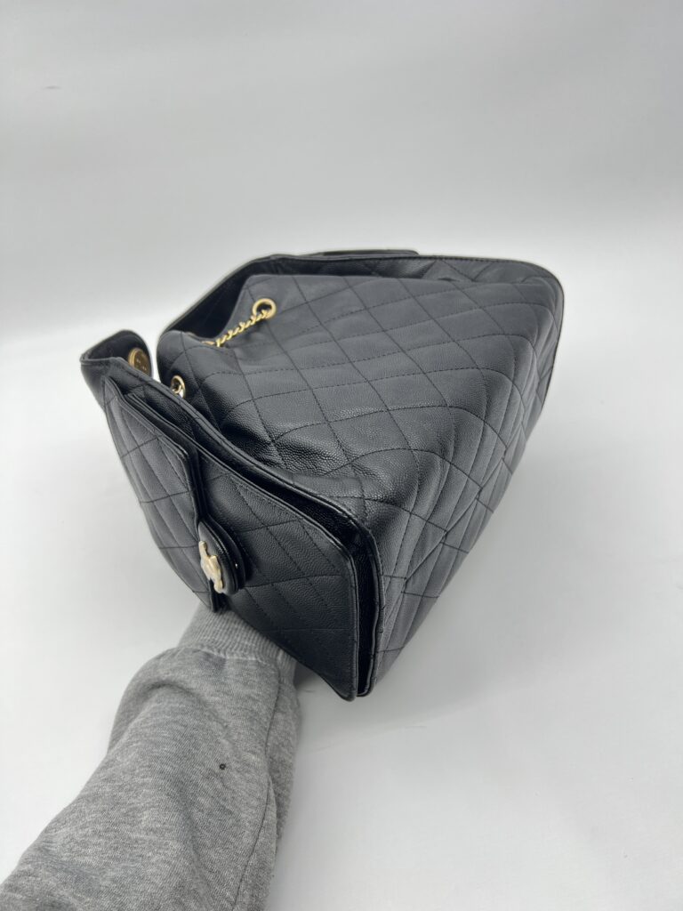 Chanel C25 Small Caviar Black GHW