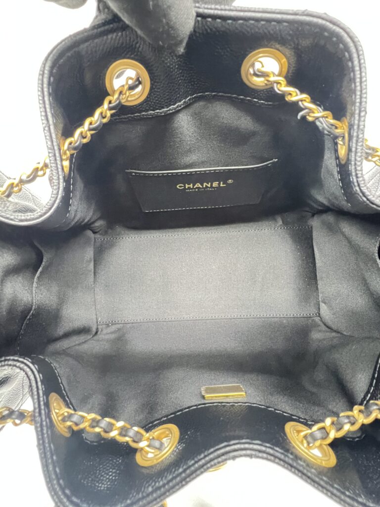 Chanel C25 Small Caviar Black GHW