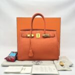 Hermes Birkin 30 Togo Veau Orange Feu GHW