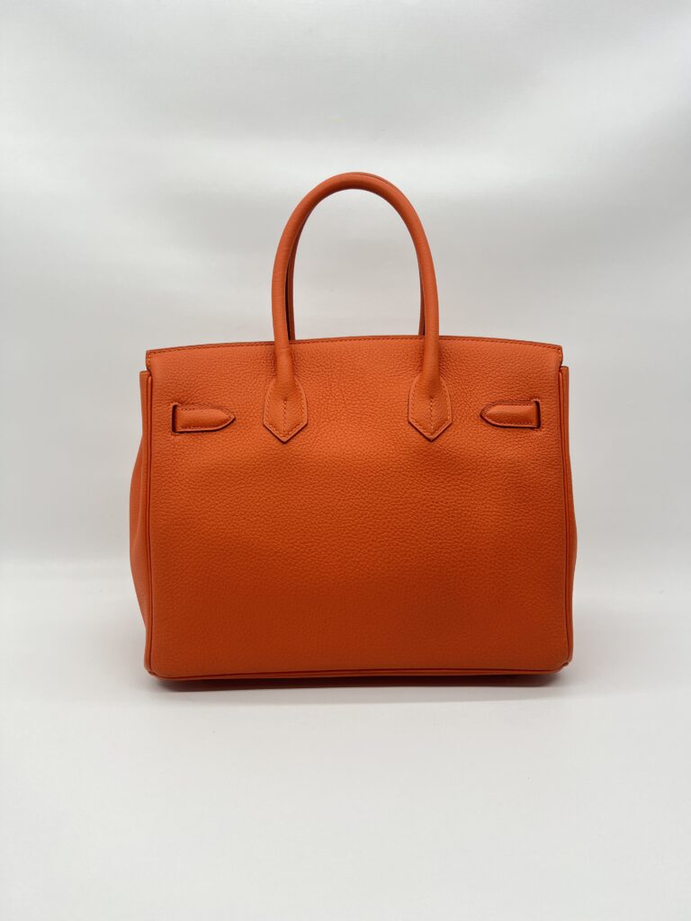 Hermes Birkin 30 Togo Veau Orange Feu GHW