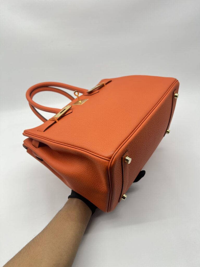Hermes Birkin 30 Togo Veau Orange Feu GHW