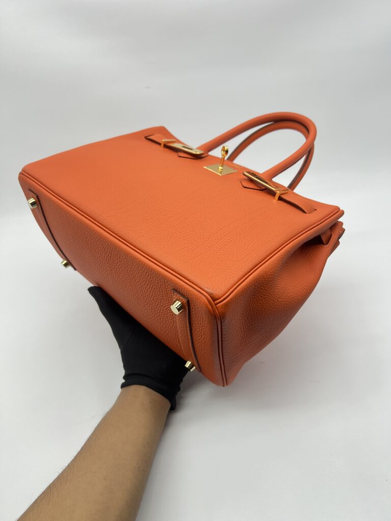Hermes Birkin 30 Togo Veau Orange Feu GHW