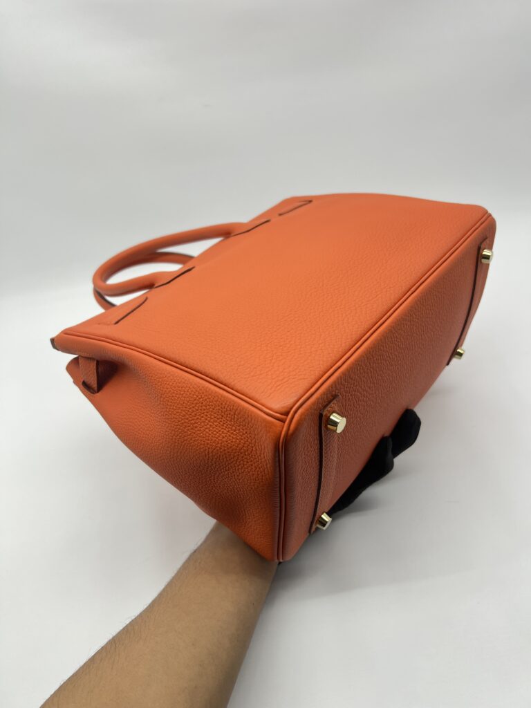 Hermes Birkin 30 Togo Veau Orange Feu GHW