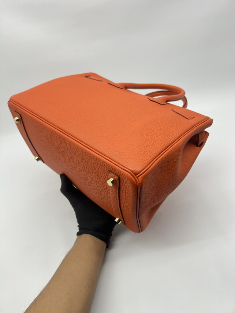 Hermes Birkin 30 Togo Veau Orange Feu GHW