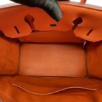 Hermes Birkin 30 Togo Veau Orange Feu GHW