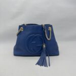 Gucci Soho Tote Shoulder Blue LGHW
