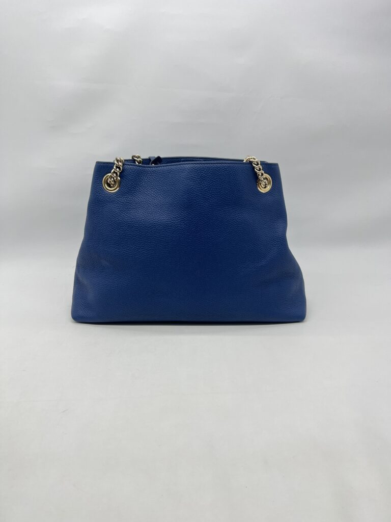 Gucci Soho Tote Shoulder Blue LGHW