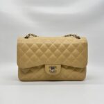 Chanel Classic Jumbo D.Flap Caviar Beige SHW
