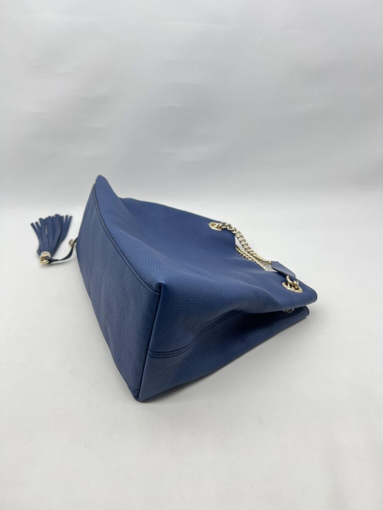Gucci Soho Tote Shoulder Blue LGHW
