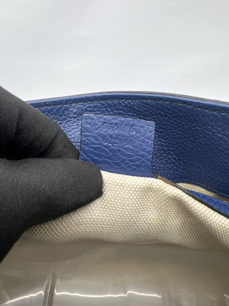 Gucci Soho Tote Shoulder Blue LGHW