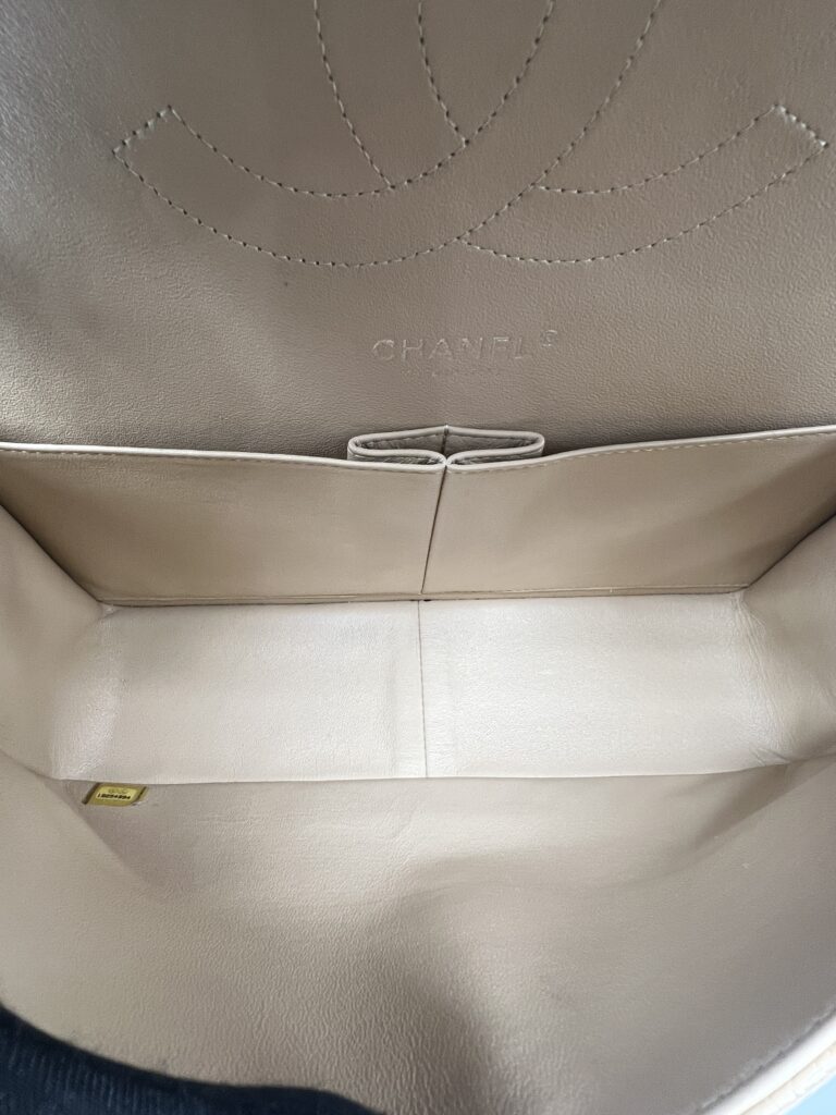 Chanel Classic Jumbo D.Flap Caviar Beige SHW