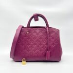 Louis Vuitton Montaigne MM Monogram Empreinte Purple GHW
