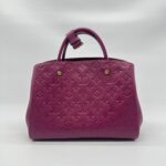 Louis Vuitton Montaigne MM Monogram Empreinte Purple GHW