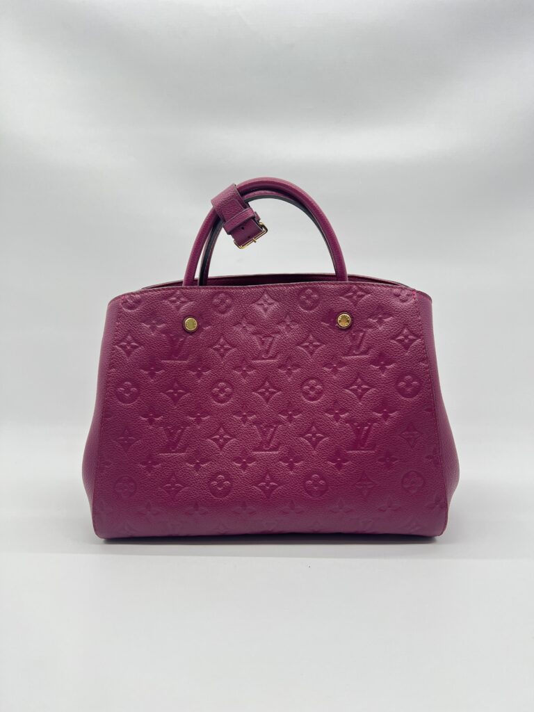 Louis Vuitton Montaigne MM Monogram Empreinte Purple GHW