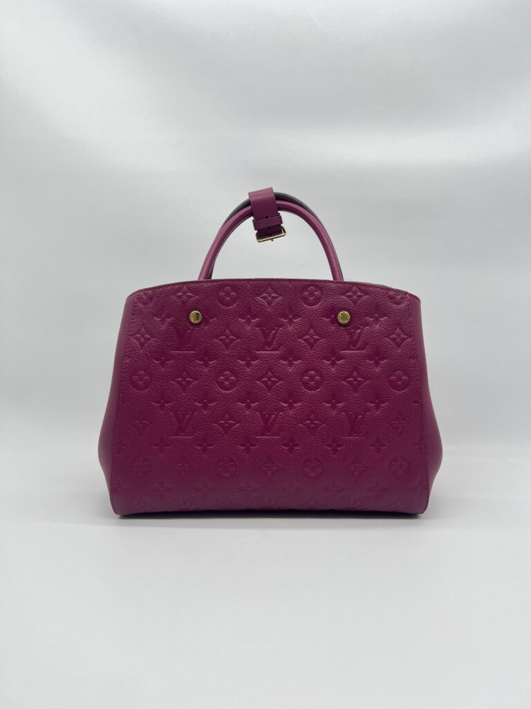 Louis Vuitton Montaigne MM Monogram Empreinte Purple GHW