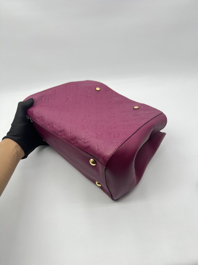 Louis Vuitton Montaigne MM Monogram Empreinte Purple GHW