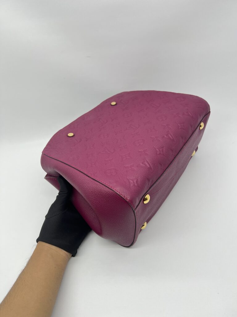 Louis Vuitton Montaigne MM Monogram Empreinte Purple GHW