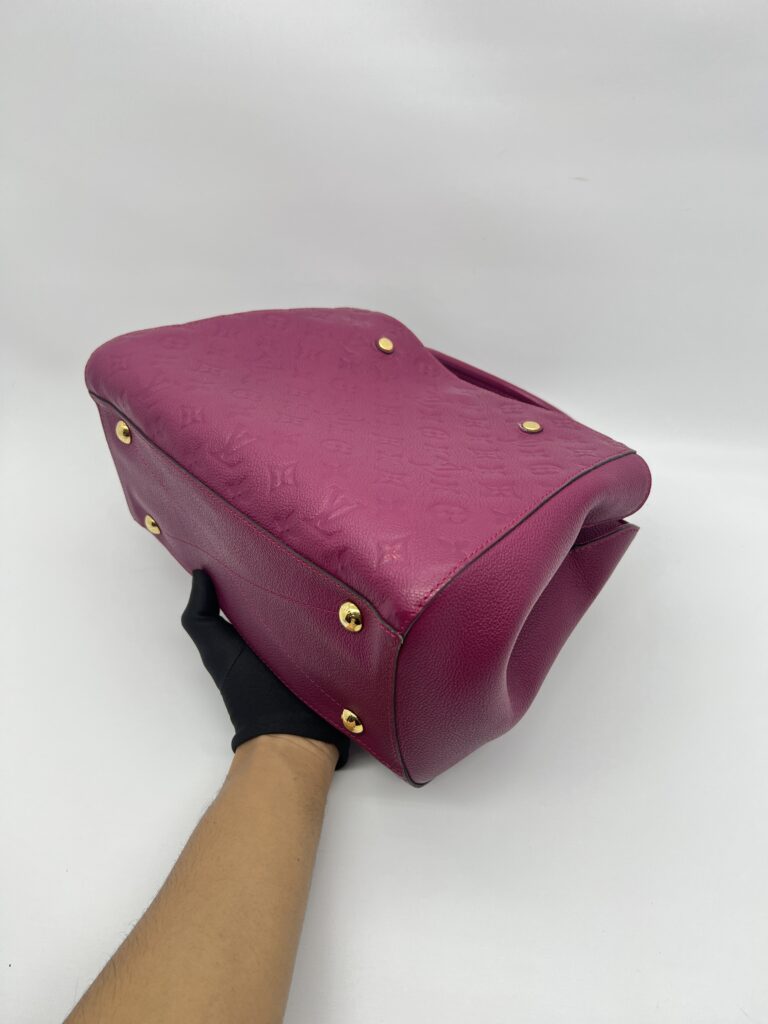 Louis Vuitton Montaigne MM Monogram Empreinte Purple GHW