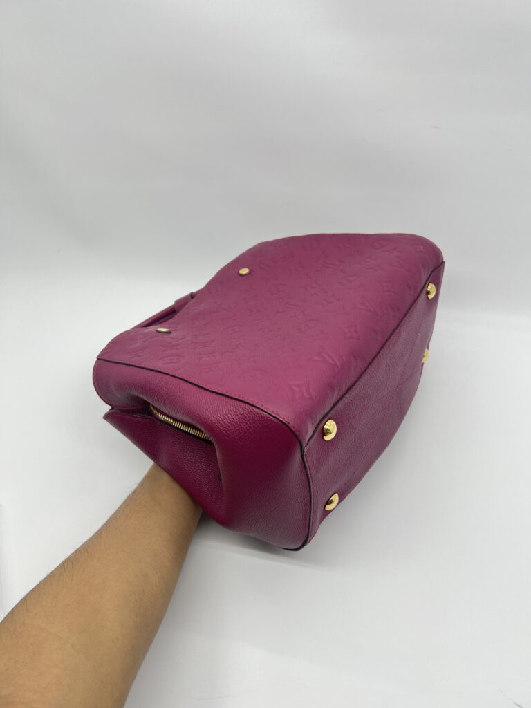 Louis Vuitton Montaigne MM Monogram Empreinte Purple GHW