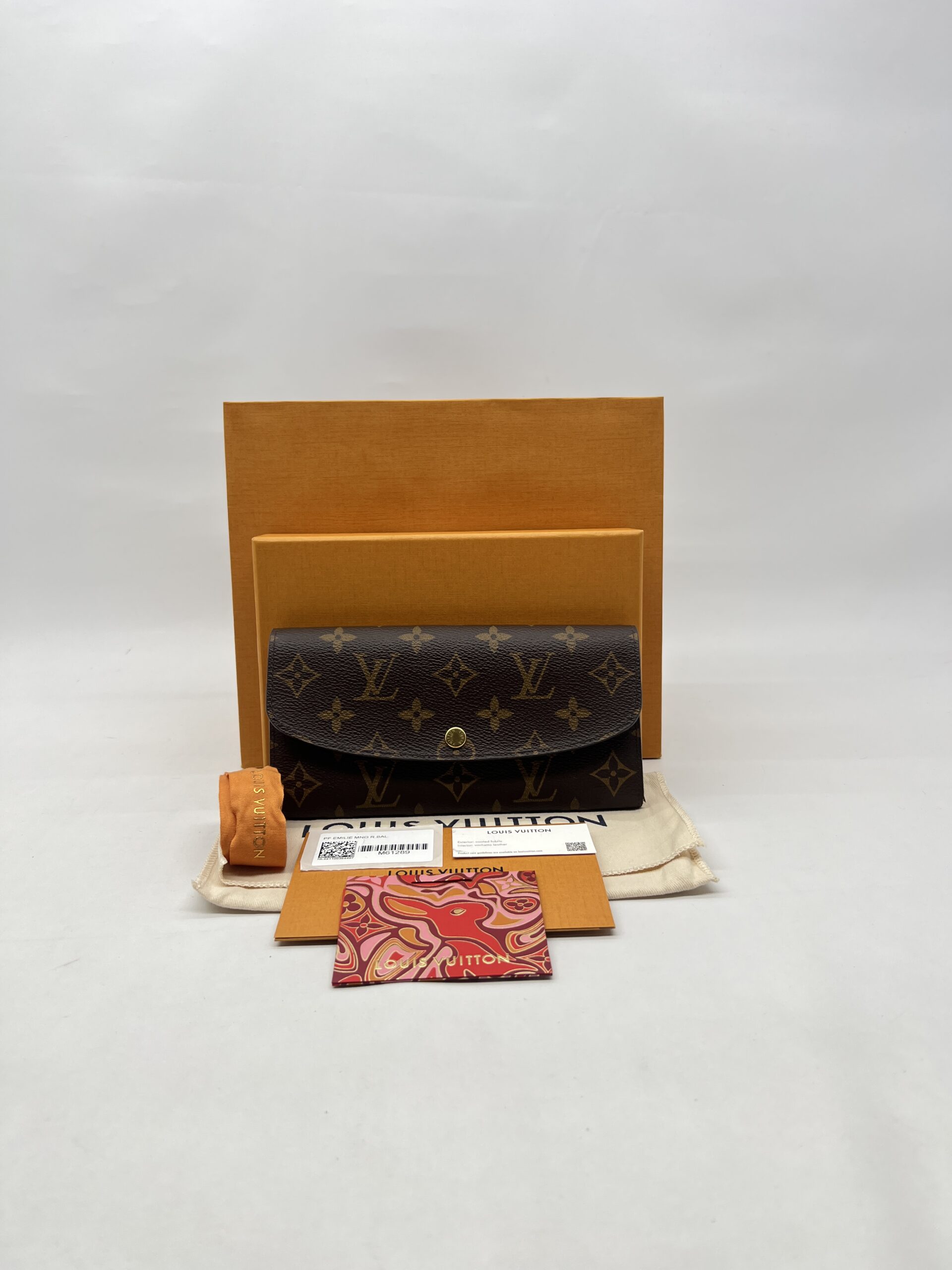 Louis Vuitton Emelie Wallet Monogram Rose Ballerina