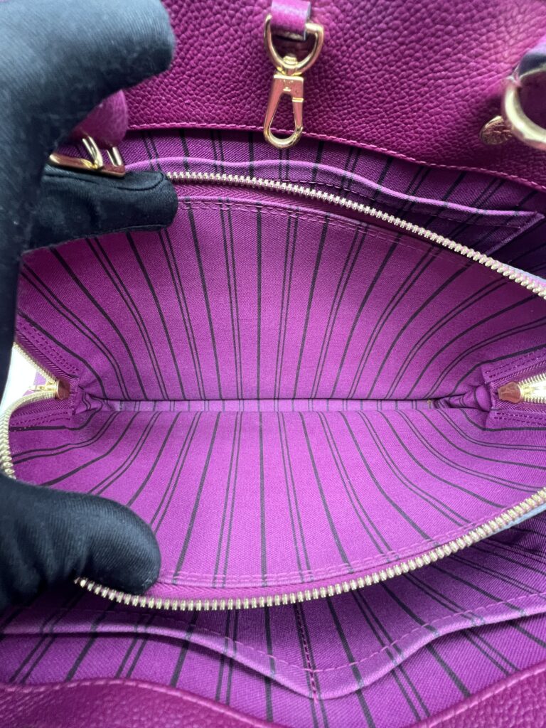 Louis Vuitton Montaigne MM Monogram Empreinte Purple GHW