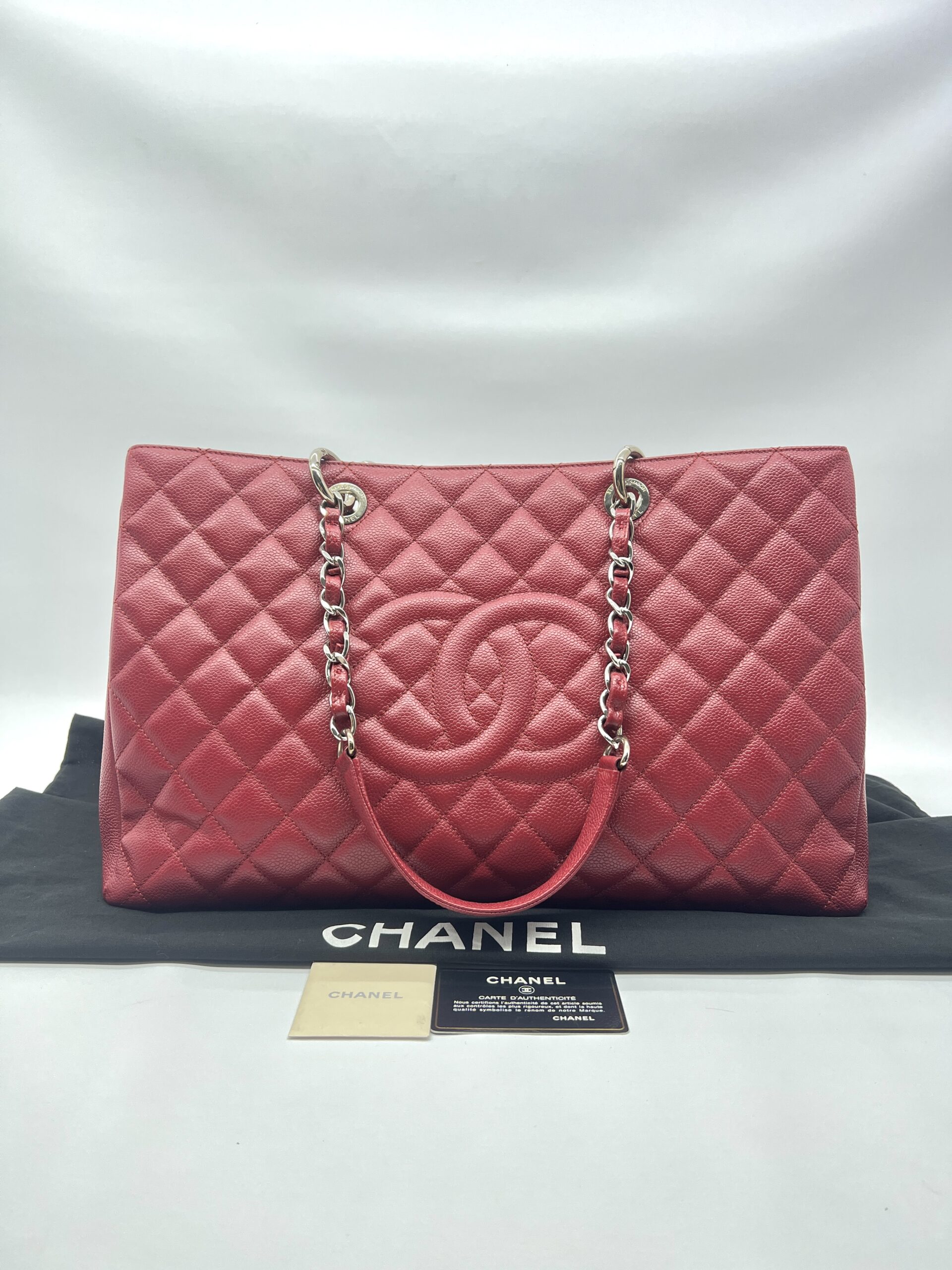 Chanel GST XL Caviar Red SHW