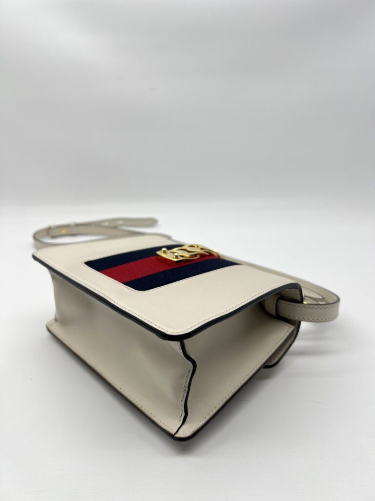 Gucci Sylvie Mini Leather White GHW