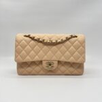 Chanel Medium Classic D Flap Caviar Soft Peach GHW
