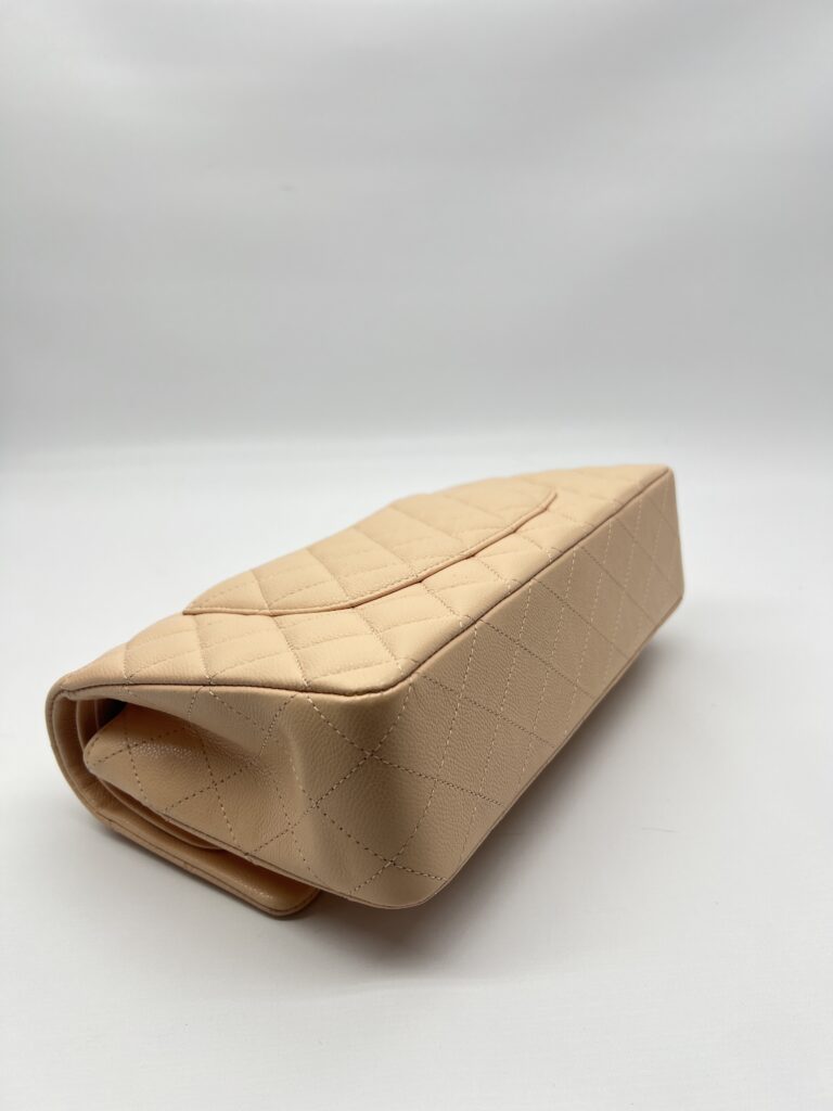 Chanel Medium Classic D Flap Caviar Soft Peach GHW