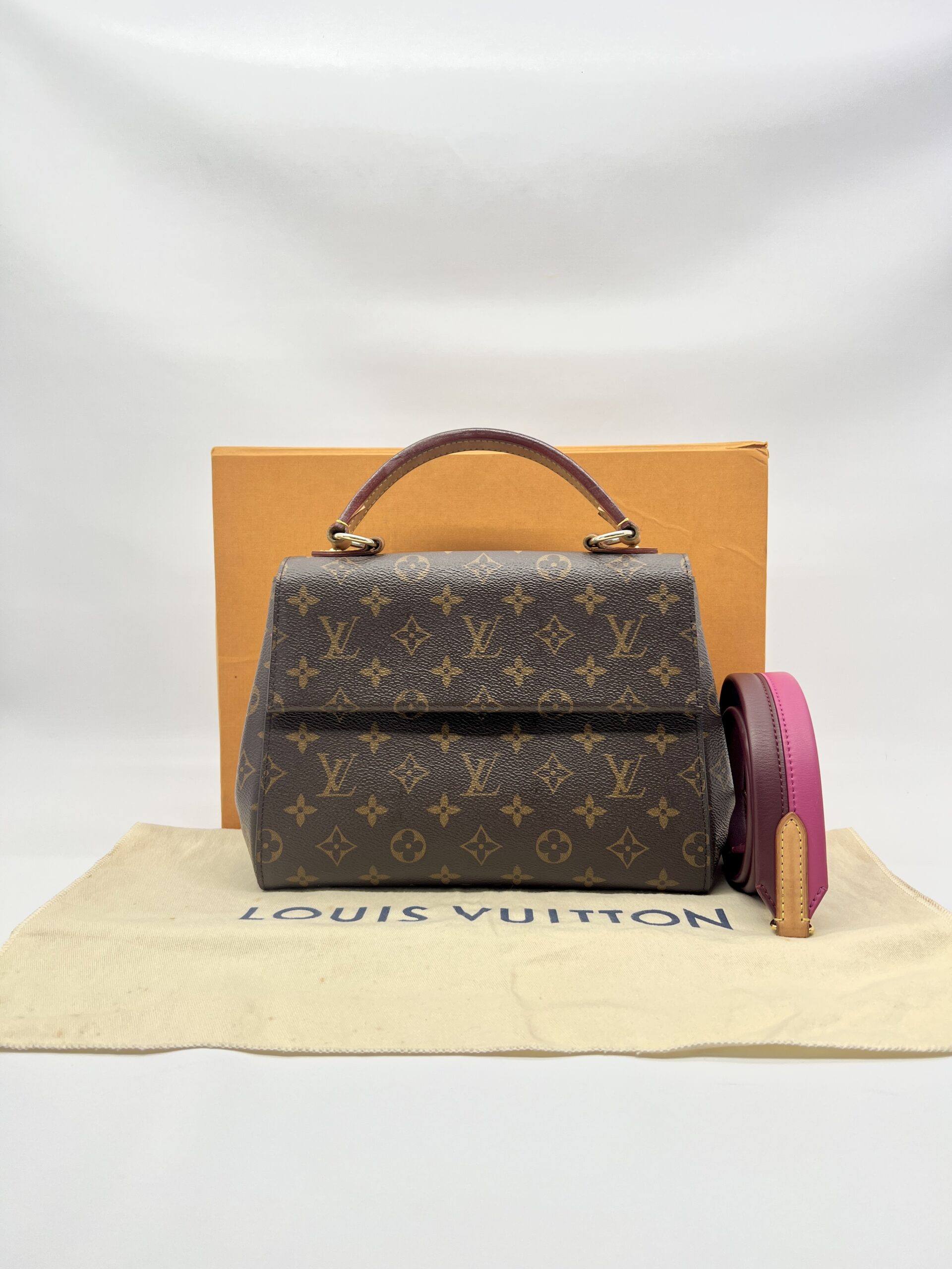 Louis Vuitton Cluny BB Monogram Bordeaux Fuchsia GHW
