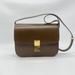Celine Medium Classic Box Bag Brown GHW