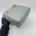 Dior Lady Dior Small Lambskin Stone Grey GHW