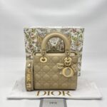 Dior Lady Dior Small Lambskin Sand GHW